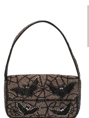 MADE IN INDIA beaded bats shoulder bag